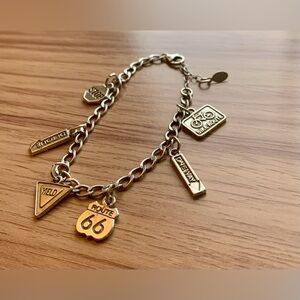 Sterling Silver Charm Factory Bracelet Travel Theme Charms Retired .925 Stamped